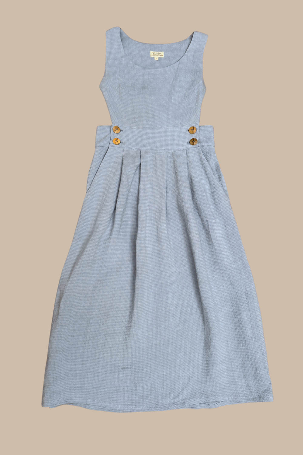 Brigid Jumper in BB Blue Texture Cotton