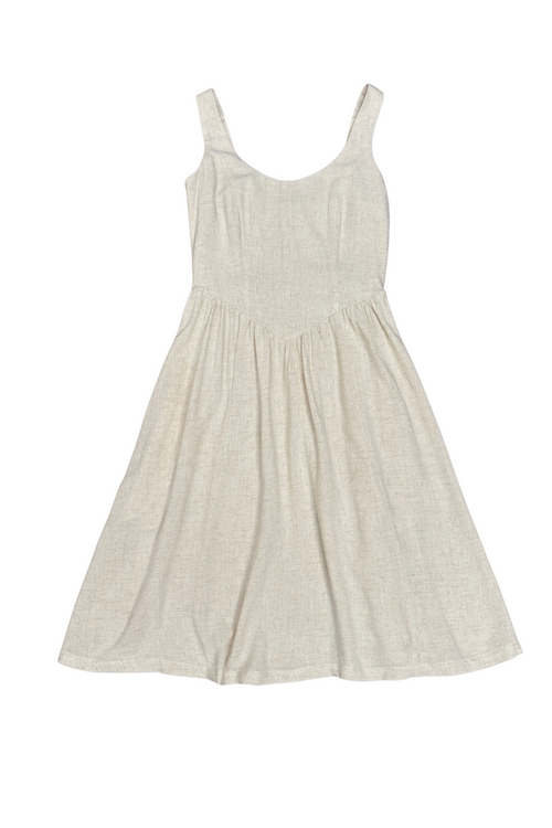 Agnes dress in Oat Linen