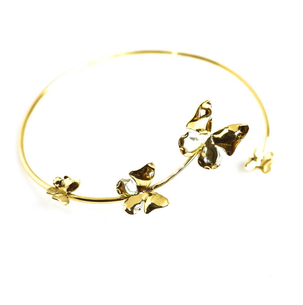 Brass ring  adjustable butterfly Ring