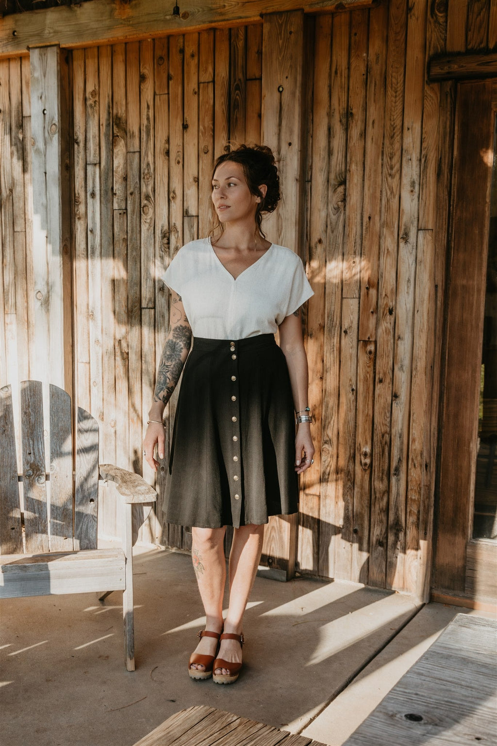 Dolman Top in Oat Linen