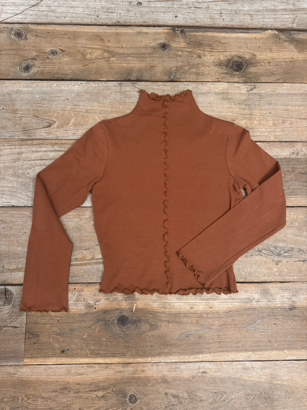 Wavy top in Sienna Cotton