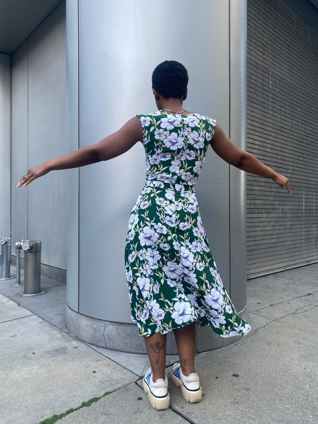 Xena Dress in Green Magnolia