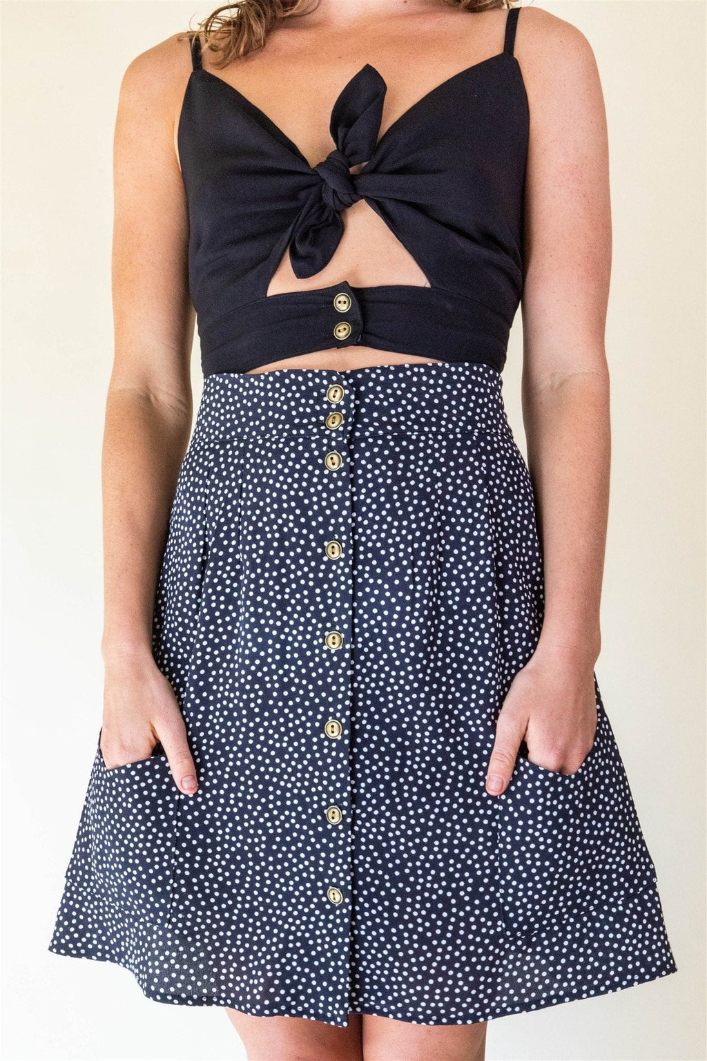 Dee Dee Top in Black Challis