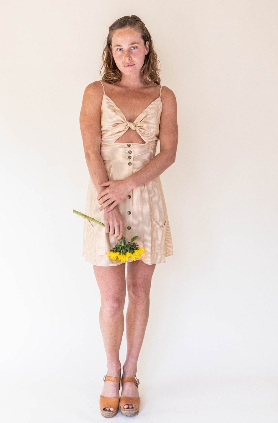 Dee Dee Top in Yellow Stripe