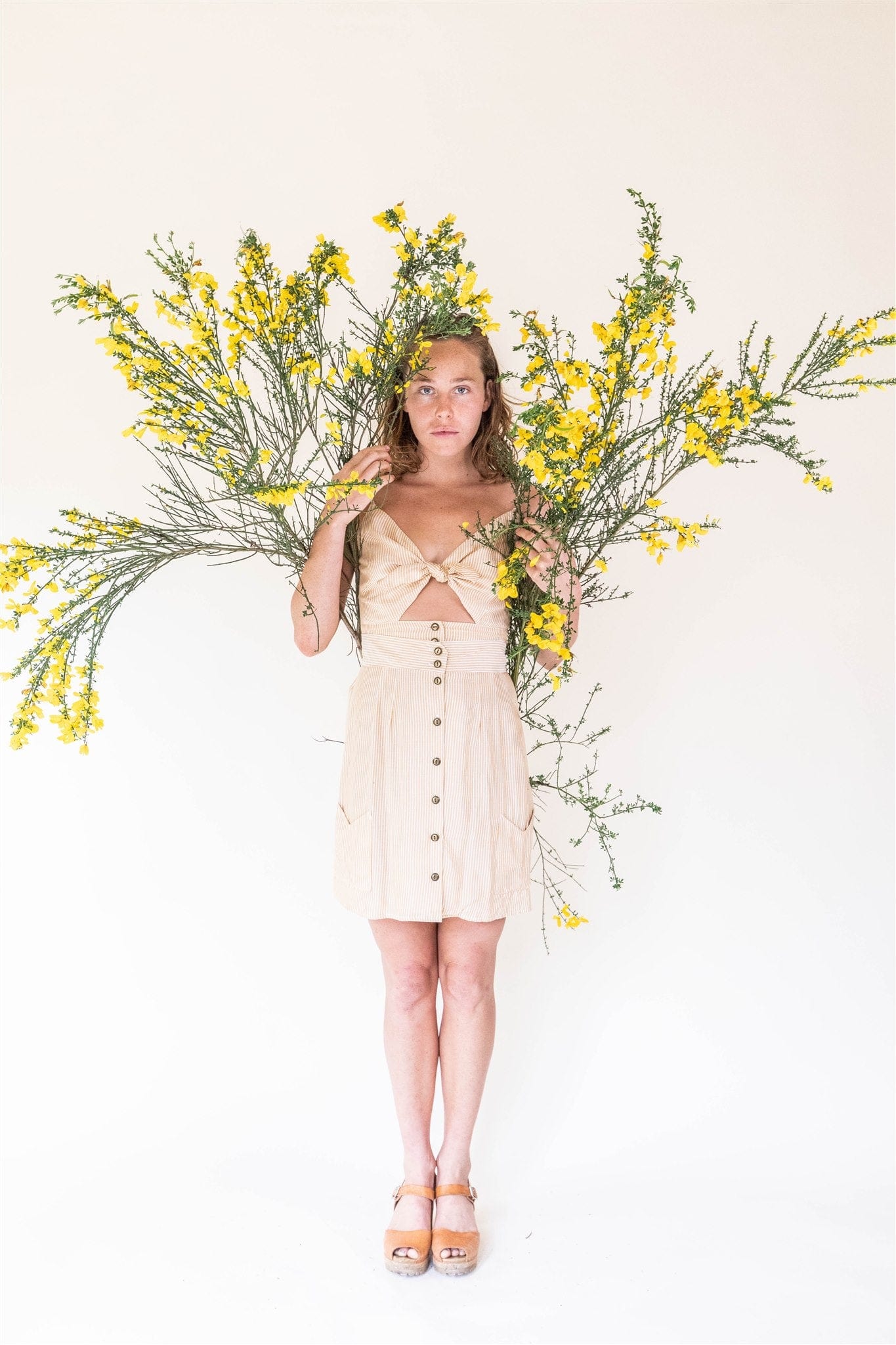 Dee Dee Top in Yellow Stripe